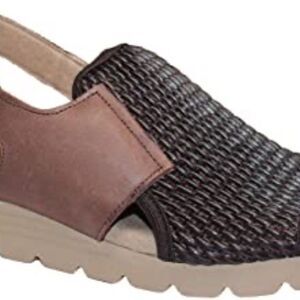 Worishofer Lacey Black And Tan Sandals Sz 41/10